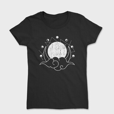 Moon Phases Monochrome, Дамска Тениска