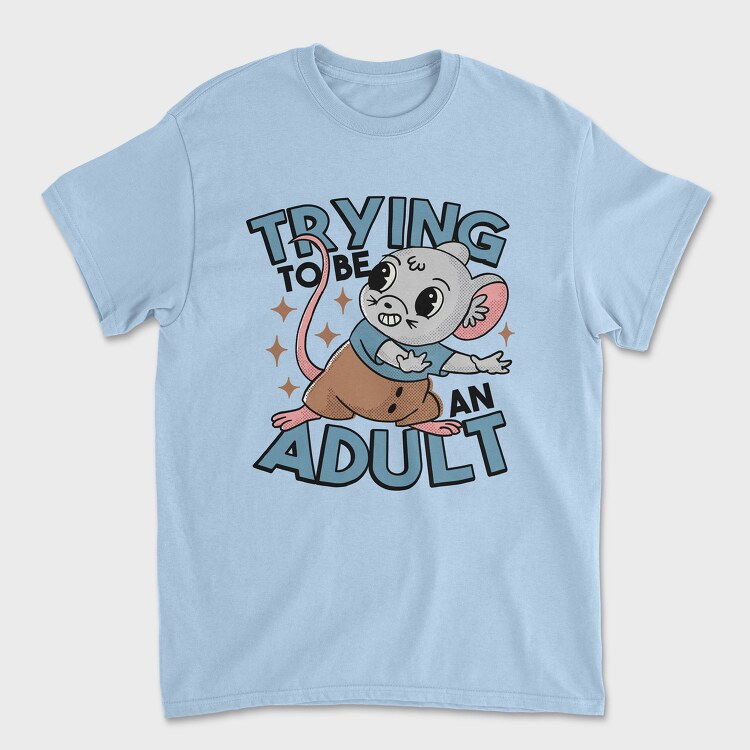 Rat Trying to Be an Adult, Unisex Men's T-Shirt