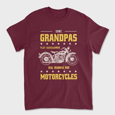 Real Graandpas Ride Motorcycles, Unisex Men's T-Shirt