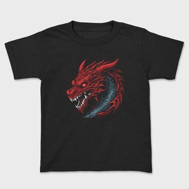Kids' T-Shirt, Red Dragon