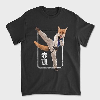Red Fox Kick, Unisex Men's T-Shirt