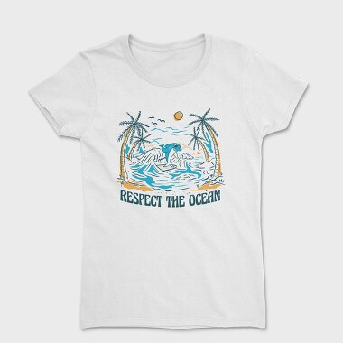 Respect the Ocean, Women's T-Shirt