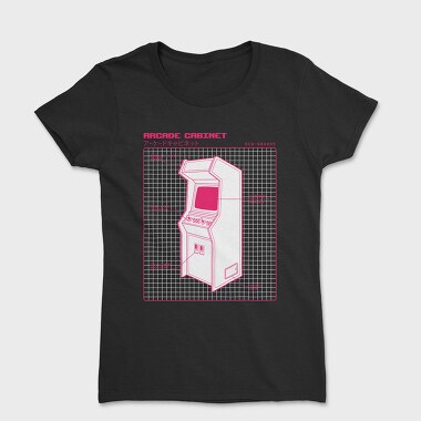 Retro Arcade Cabinet, Women's T-Shirt