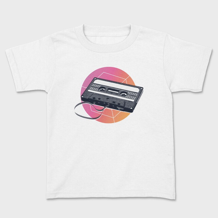 Retro Casstte, Kids' T-Shirt