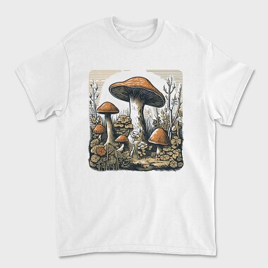 Retro Funghi, Unisex Men's T-Shirt