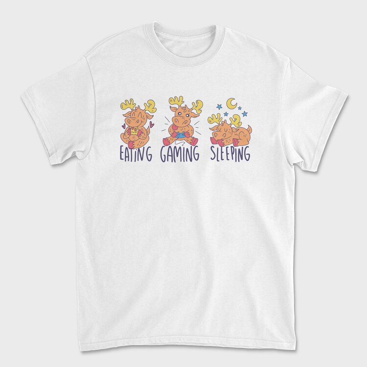 Moose Gamer, Унисекс Мъжка Тениска