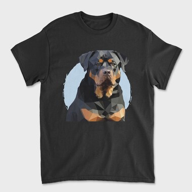 Mosaic Rottweiler, Unisex Men's T-Shirt