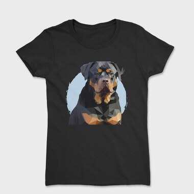 Women's T-Shirt, Mosaic Rottweiler