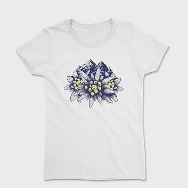 Edelweiss Flower Mountains, Women's T-Shirt