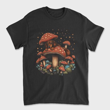 Moshrooms Dog, Unisex Men's T-Shirt