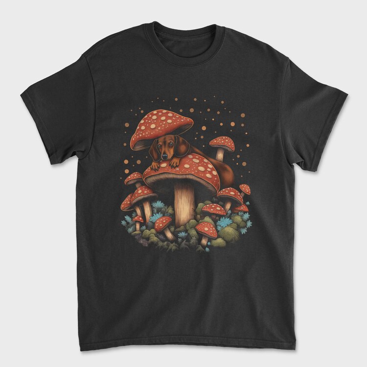 Moshrooms Dog, Унисекс Мъжка Тениска