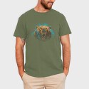Retro Trippy Landscape, Unisex Men's T-Shirt