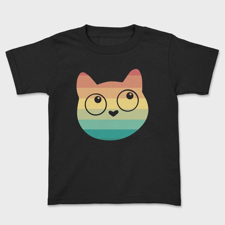 Retrocat, Kids' T-Shirt