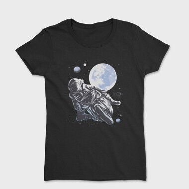 Motorbike Astronaut, Women's T-Shirt
