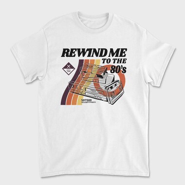 Rewind Me to the 80 S, Unisex Men's T-Shirt