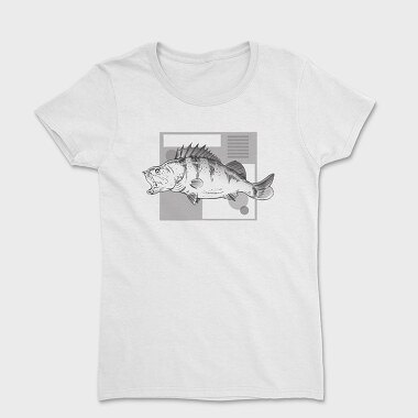 River Perch Sketch, Women's T-Shirt