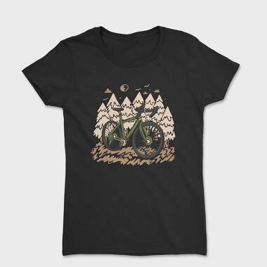 Mountain Bike Forest, Women's T-Shirt