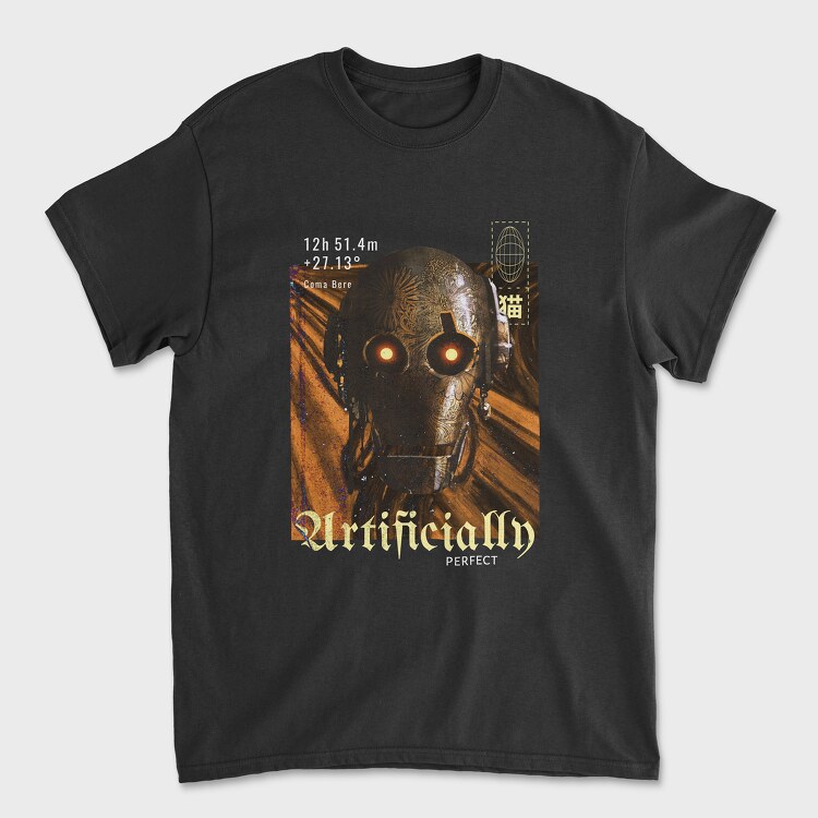 Robot Scream, Unisex Men's T-Shirt