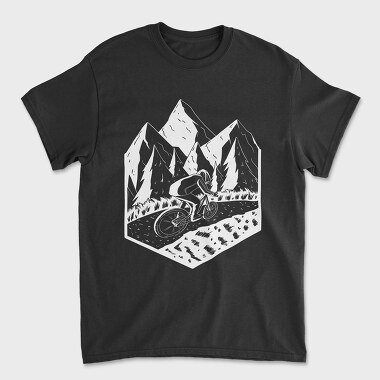 Mountain Biker, Unisex Men's T-Shirt