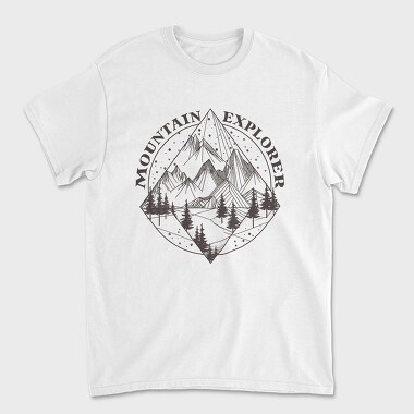 Mountain Explorer Lines, Unisex Men's T-Shirt