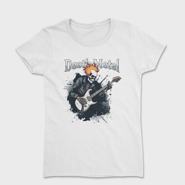 Rocking Skeleton Death Metal, Women's T-Shirt