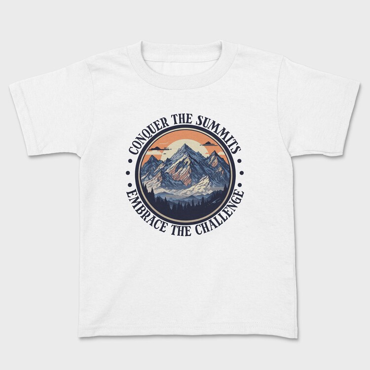 Mountains Text Vintage, Kids' T-Shirt