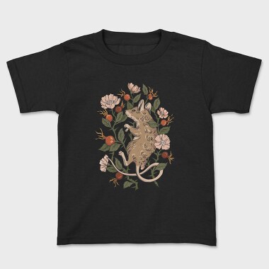 Mouse Rosehip, Kids' T-Shirt