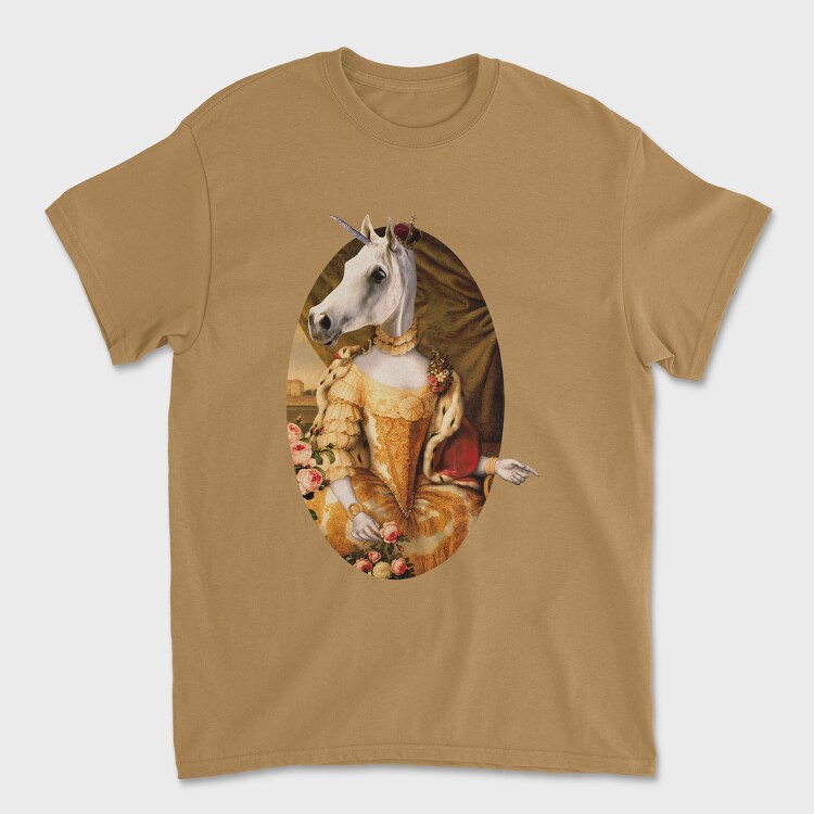 Royal Animals Princess Unicorn, Unisex Men's T-Shirt