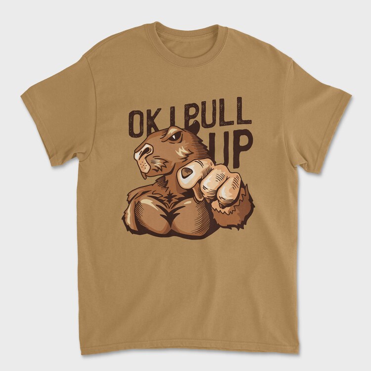 Muscular Capybara, Унисекс Мъжка Тениска