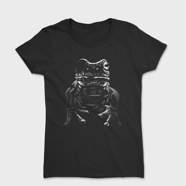 Eyepatch Frog Portrait, Women's T-Shirt