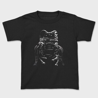 Eyepatch Frog Portrait, Kids' T-Shirt