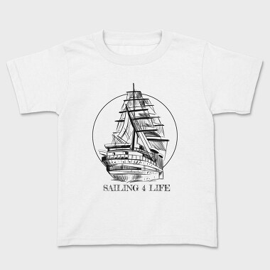 Sailing Boat, Kids' T-Shirt