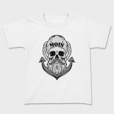 Sailor Skull, Kids' T-Shirt