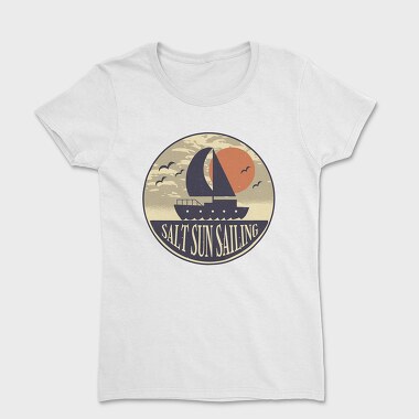 Salt Sun Sailing Boat, Women's T-Shirt