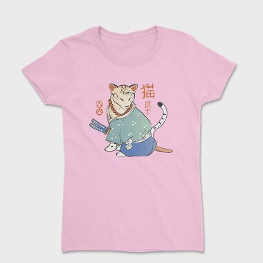 Samurai Cat Traditional, Women's T-Shirt
