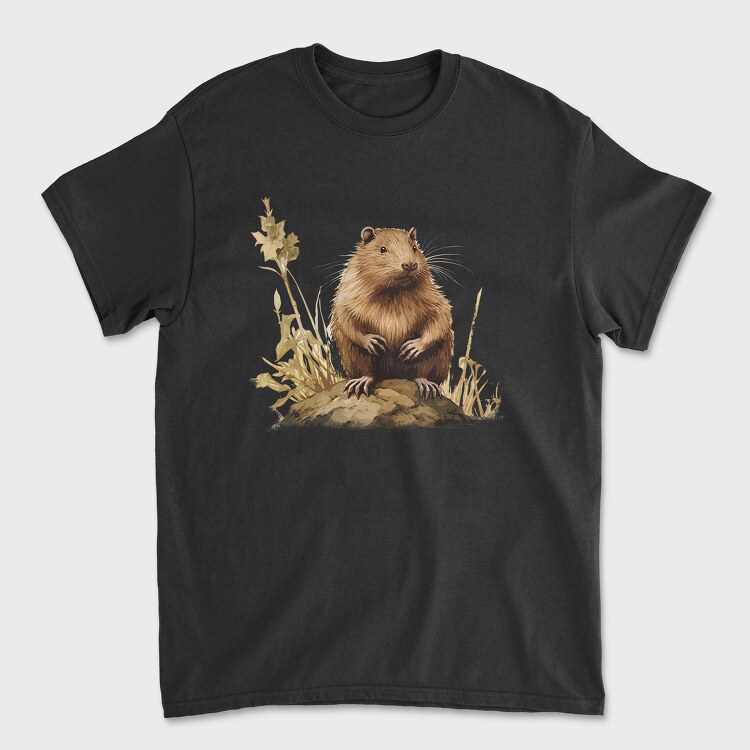Muskrat, Unisex Men's T-Shirt