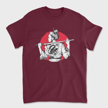 Samurai Girl Tattoo, Unisex Men's T-Shirt