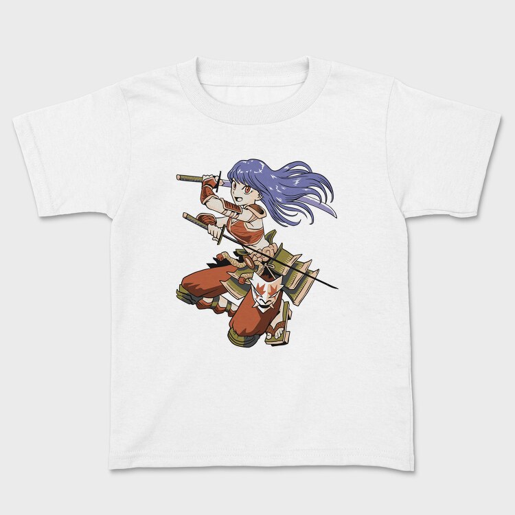 Samurai Girl, Kids' T-Shirt