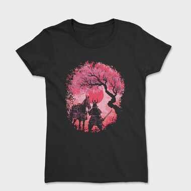 Samurai Horse Landscape, Women's T-Shirt
