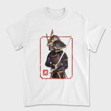 Samurai Pug, Unisex Men's T-Shirt