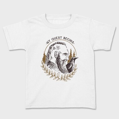 Kids' T-Shirt, My Quest Begins Viking