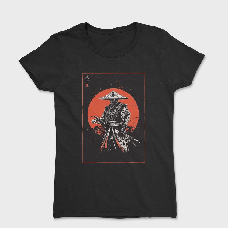 Samurai Red Sun, Women's T-Shirt