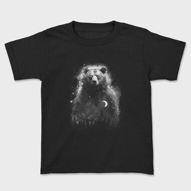 Mystic Bear Monochrome, Kids' T-Shirt