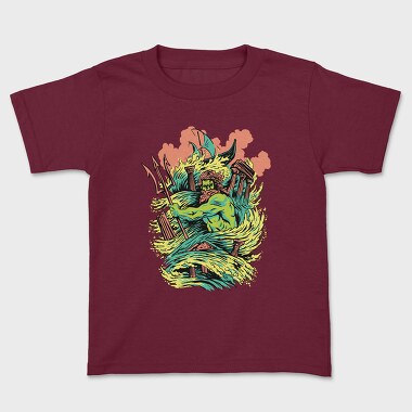 Mythology Poseidon, Kids' T-Shirt