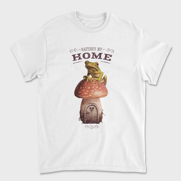 Nature Is My Home Frog, Unisex Men's T-Shirt