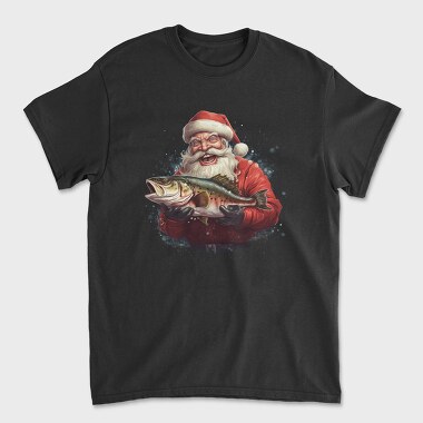 Santa Claus Fish, Unisex Men's T-Shirt