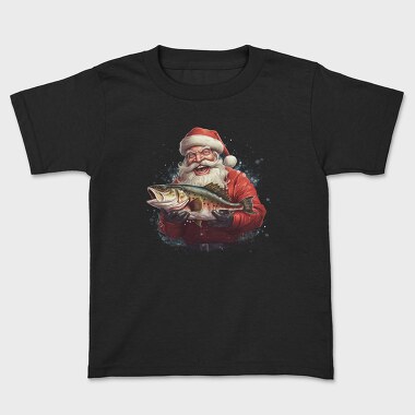 Santa Claus Fish, Kids' T-Shirt