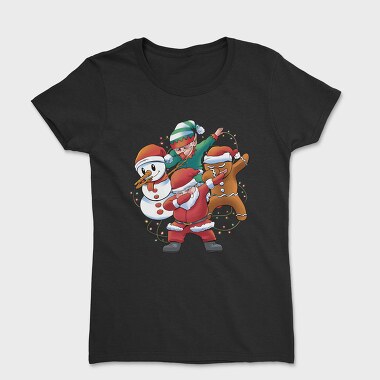 Santa Friends Dabbing, Women's T-Shirt