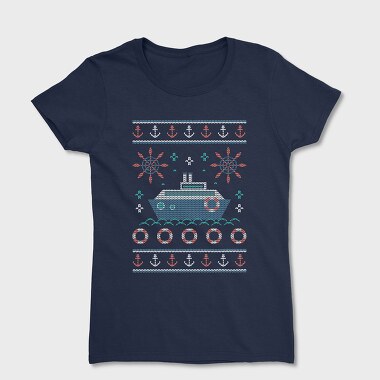Nautic Ugly Sweater, Women's T-Shirt