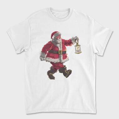 Santa Walking, Unisex Men's T-Shirt